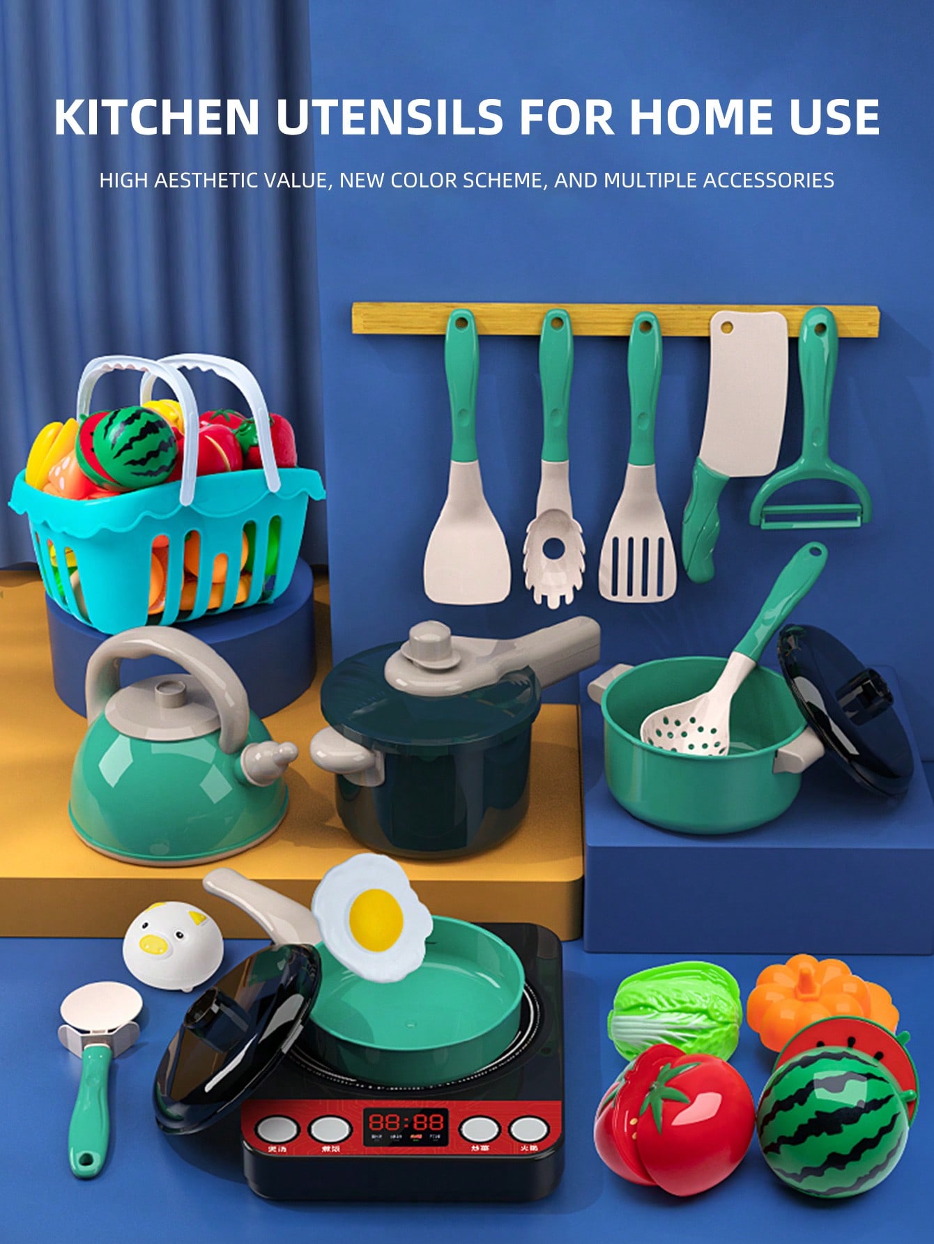 Kitchen Appliances Combo - Mainan Dapur Anak-anak, Peralatan Memasak dan