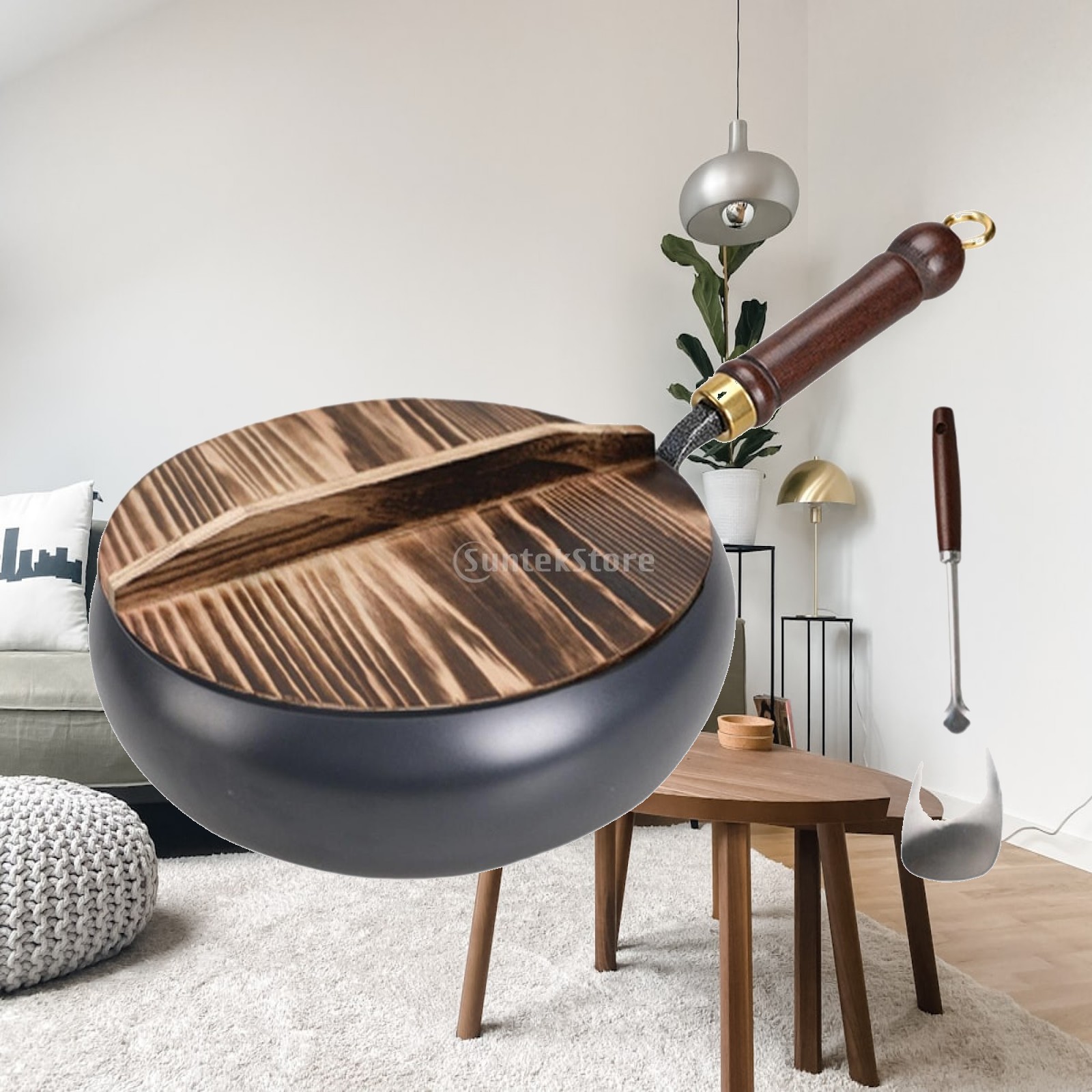 Wok Electric Flat - Wajan Penggorengan Anti Lengket Besi Dasar
