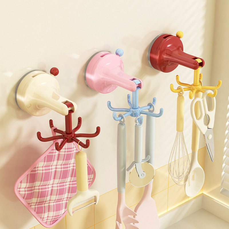 Kitchen Appliances Cabinet - Pengait Dapur Putar dengan Suction Cup