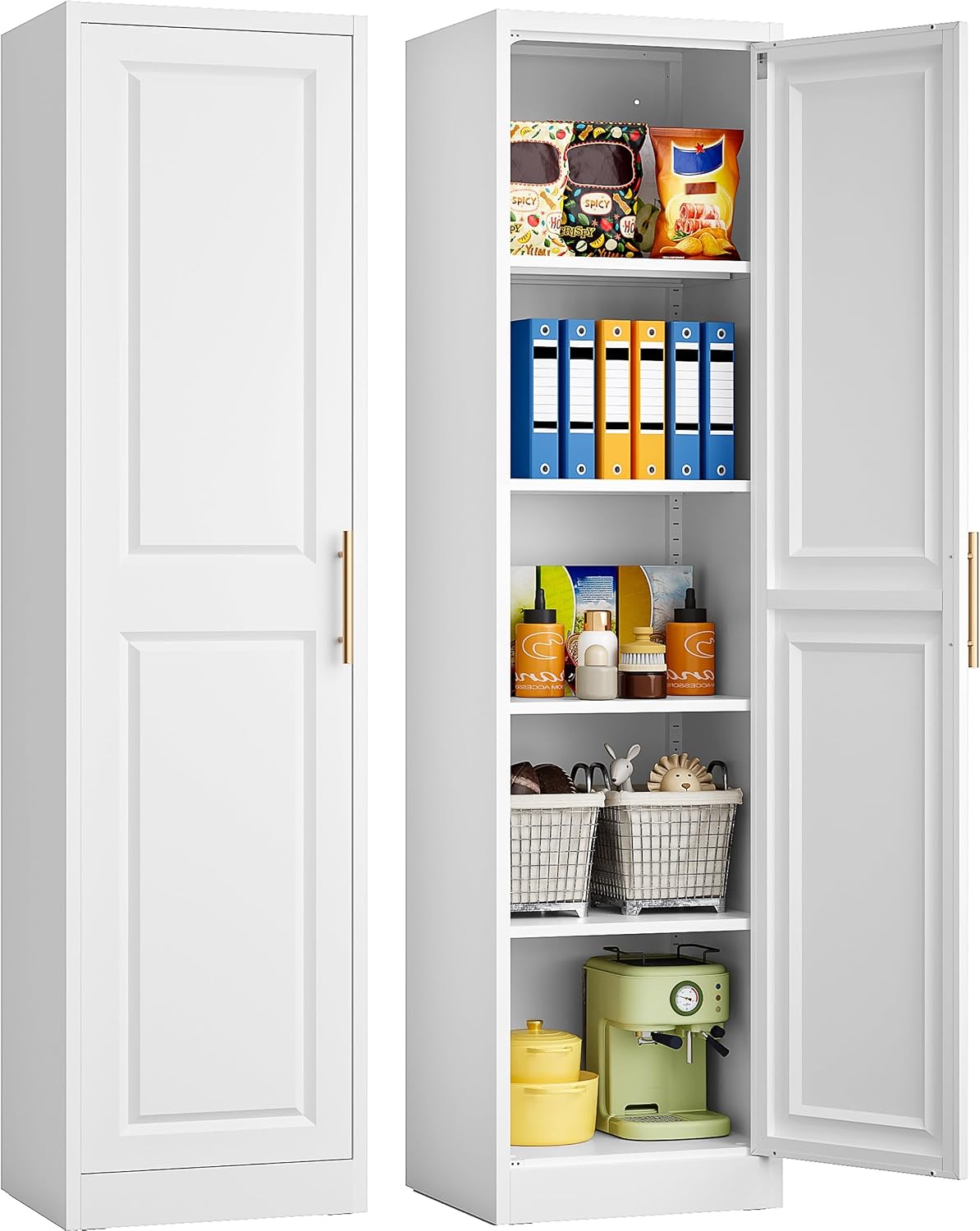 Kitchen Appliances Cabinet - Lemari Penyimpanan Tinggi dan Ramping dengan