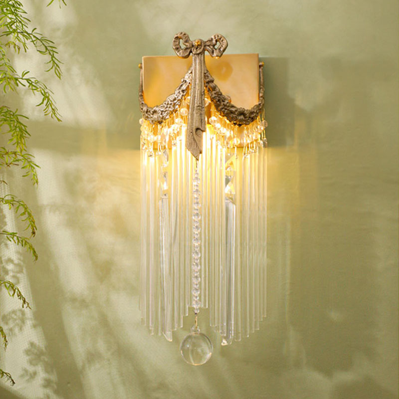 Kitchen Appliances Luxury - Lampu Dinding Kristal Kuningan Antik Retro