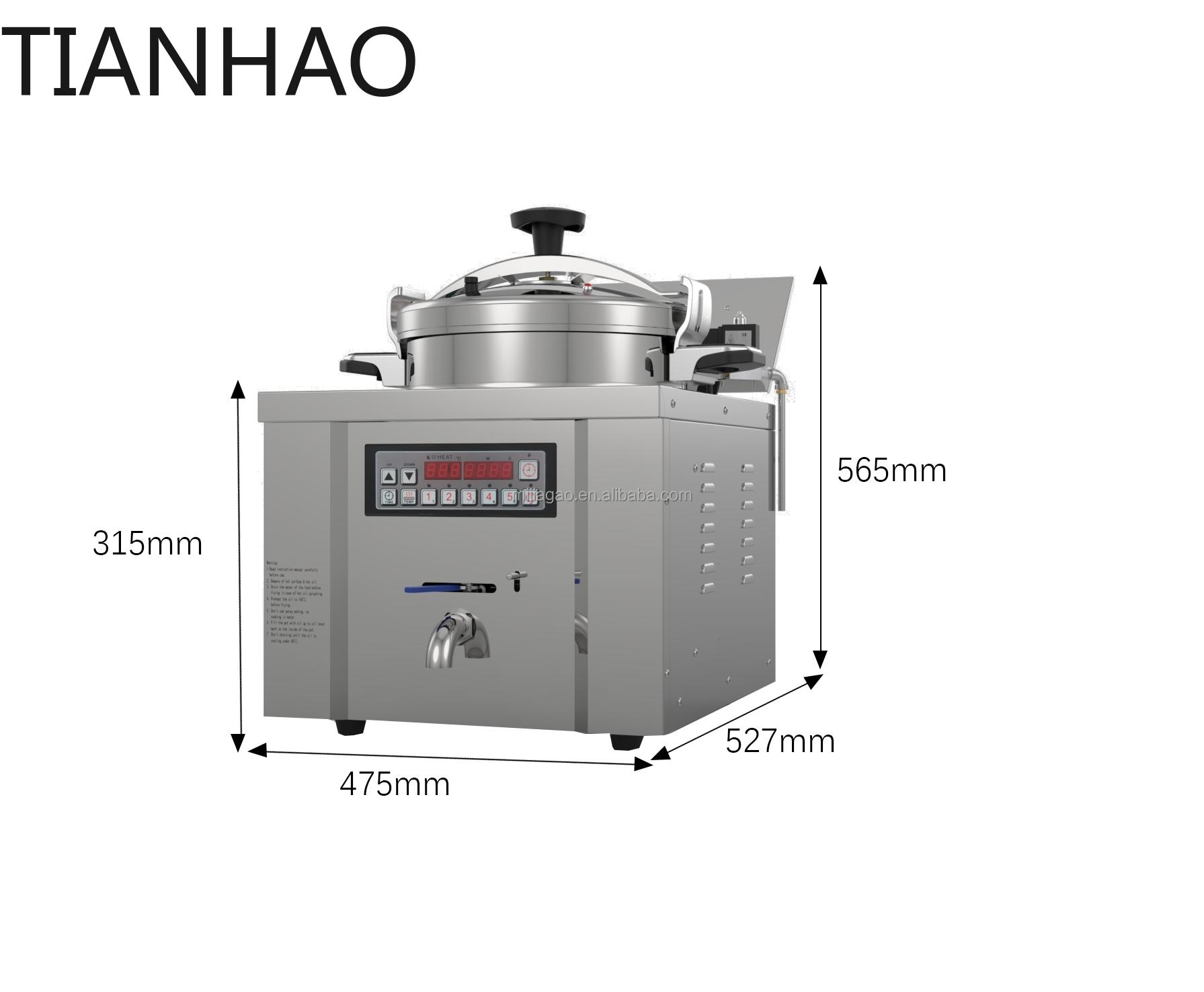 Penggorengan listrik 22L, alat - Kitchen Appliances Made In Usa ulasan dan harga