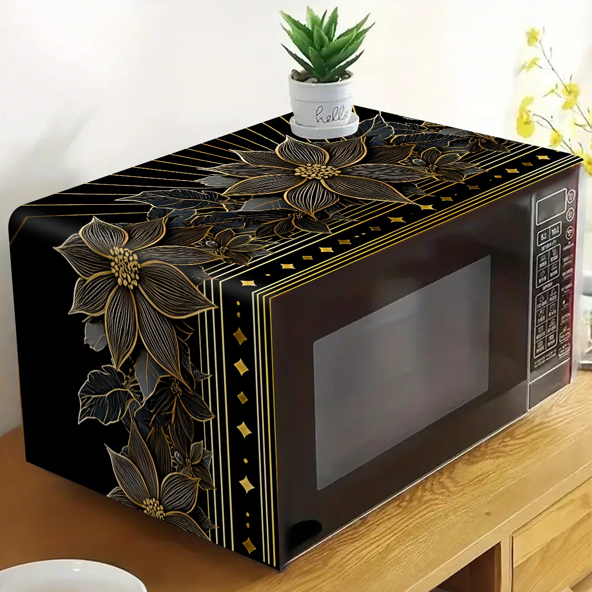 Penutup Debu Microwave Motif B - Kitchen Appliances Luxury ulasan dan harga