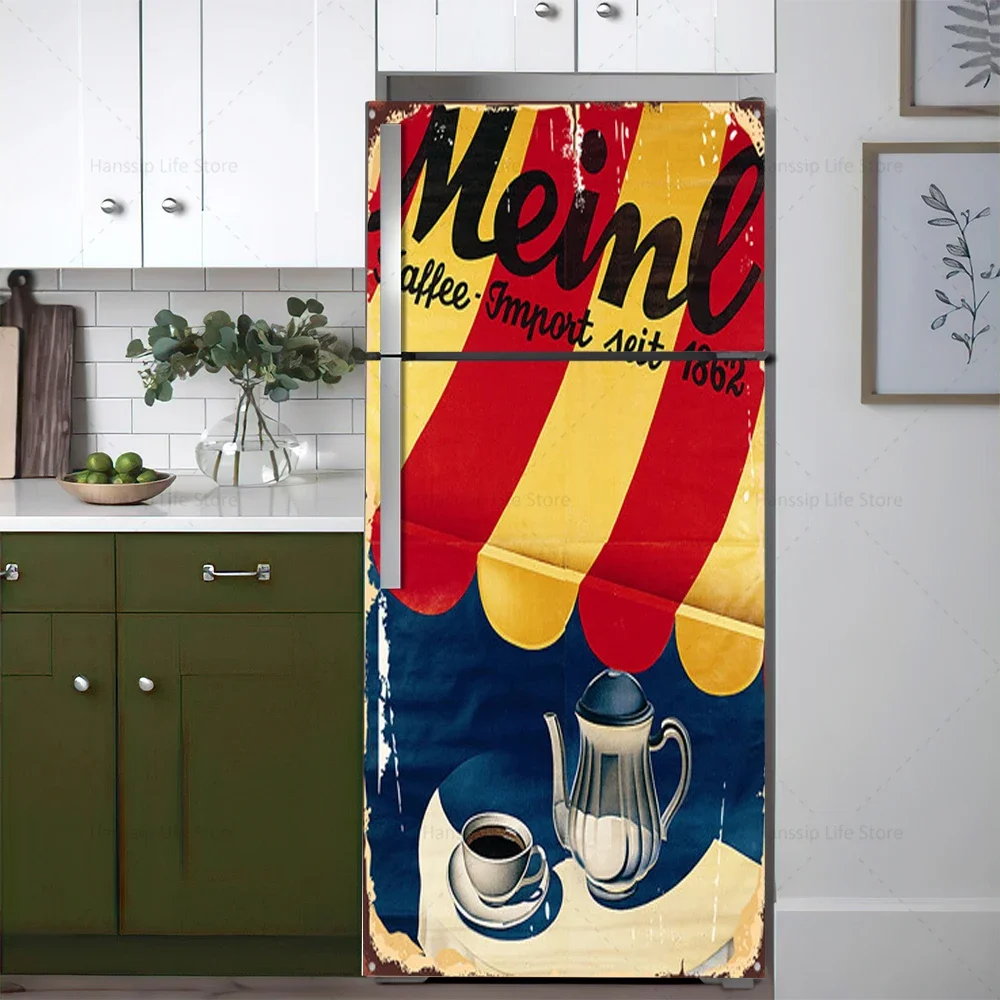 Stiker pintu kulkas latar bela - Kitchen Appliances Vintage ulasan dan harga