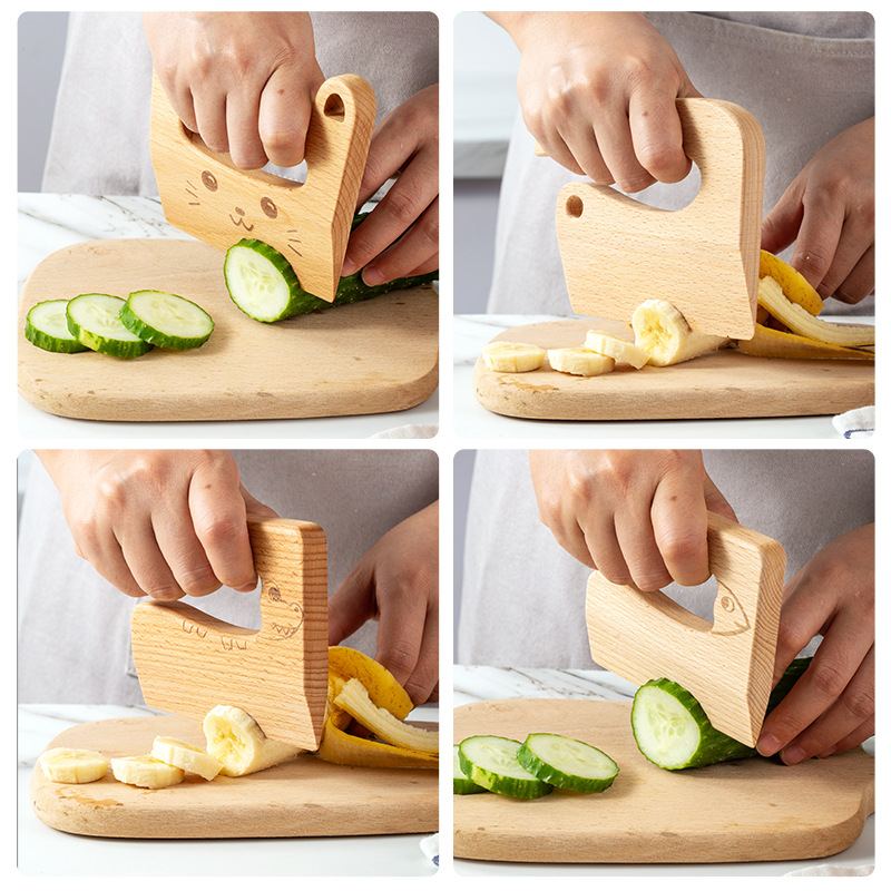 Pisau anak-anak kayu untuk mem - Kitchen Appliances For Kids ulasan dan harga