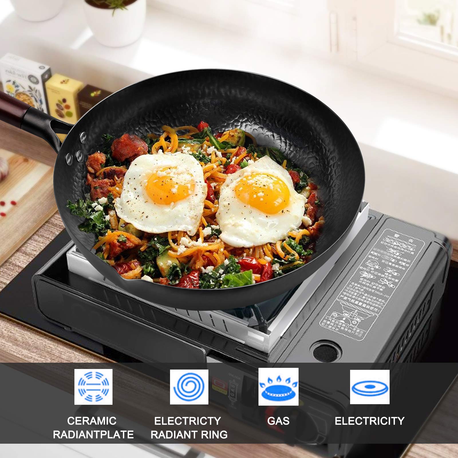 Wajan, wajan baja karbon, waja - Wok Electric Flat ulasan dan harga