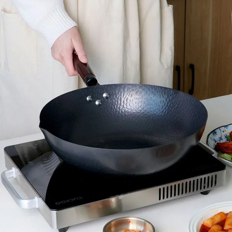 Wajan Baja Karbon 32cm Set Waj - Wok Electric Flat ulasan dan harga
